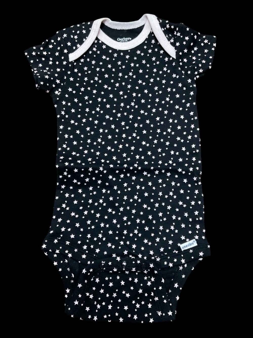 🌻10/$25 - Black/Pink Star Print Onesie